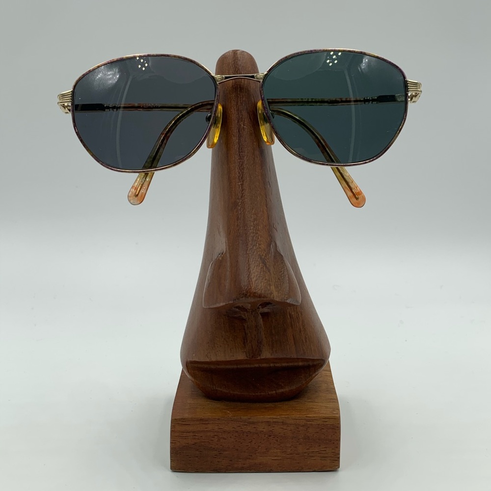 Vintage L’AMY Green/Gold/Purple Oval Sunglasses